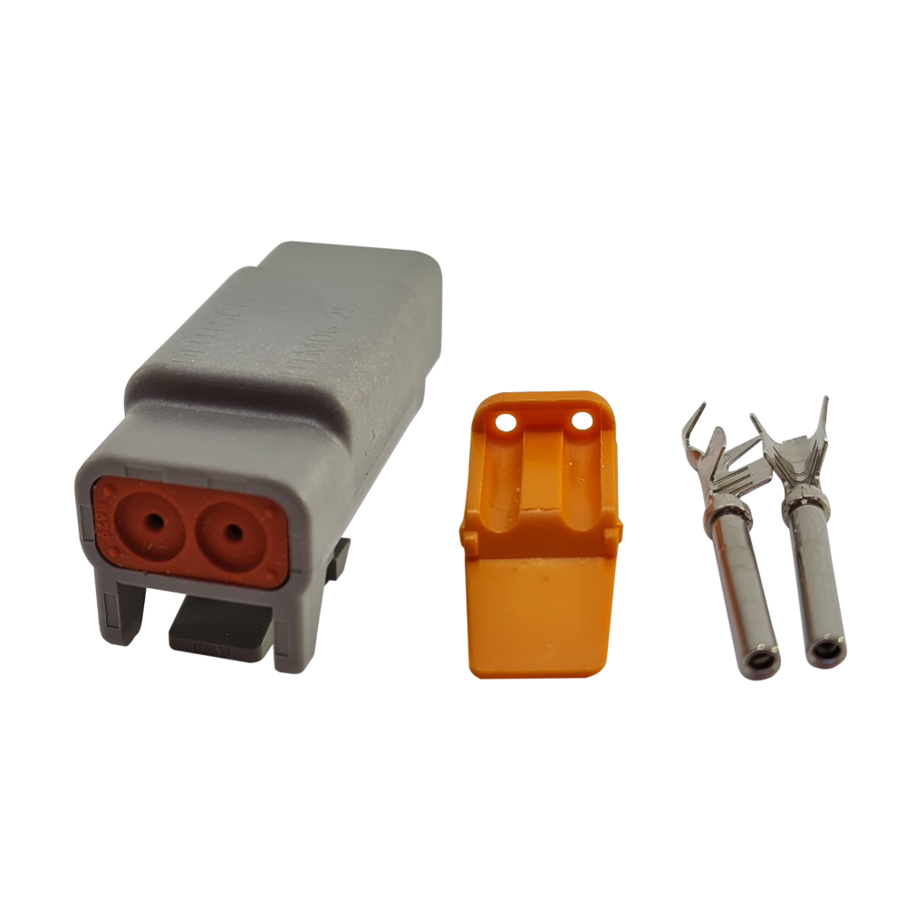 Kit Conector 02 Vias Macho DTM06-2S (Deut...