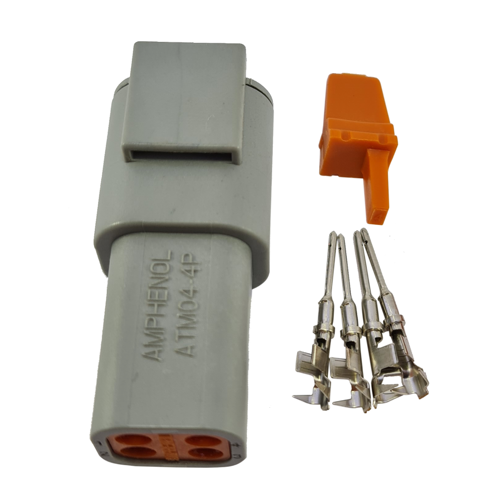 Kit Conector 04 Vias Fêmea DTM04-4P (Deut...