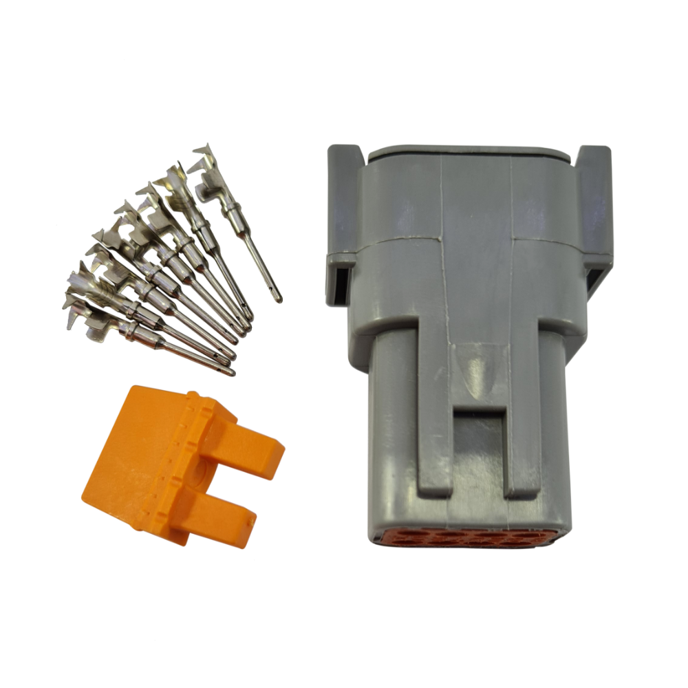 Kit Conector 08 Vias Fêmea DTM04 (Deutsch)