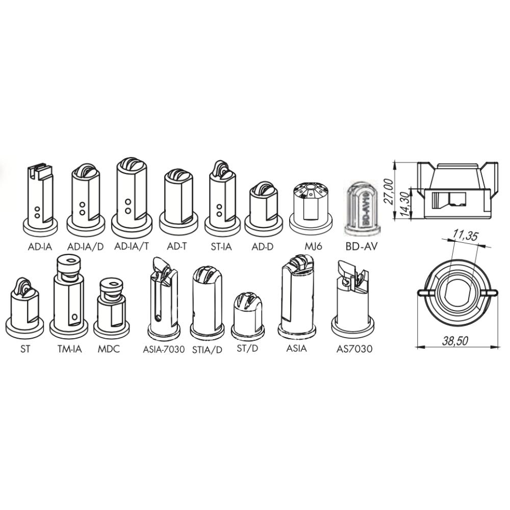 Capa Curta Engate Rápido (M231)