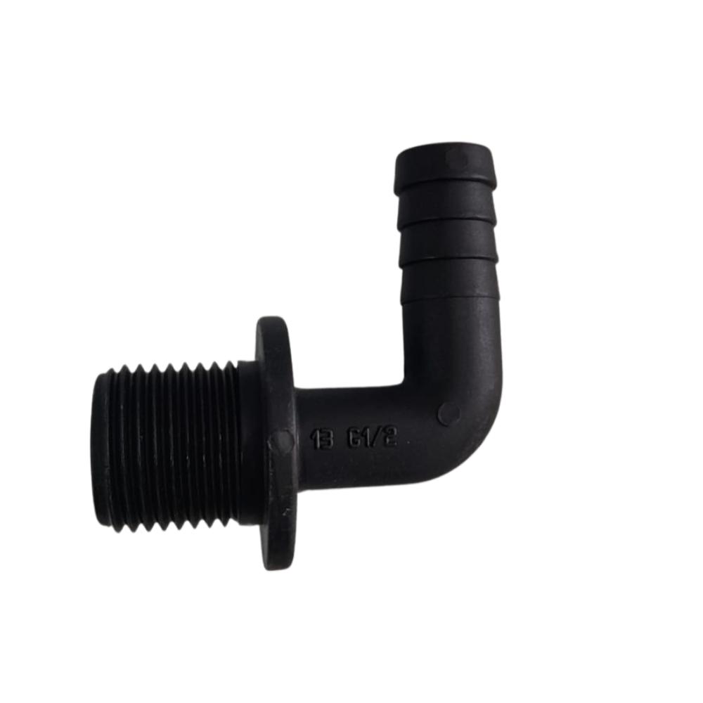 Espiga 90° 13MM Com Rosca Macho 1/2"