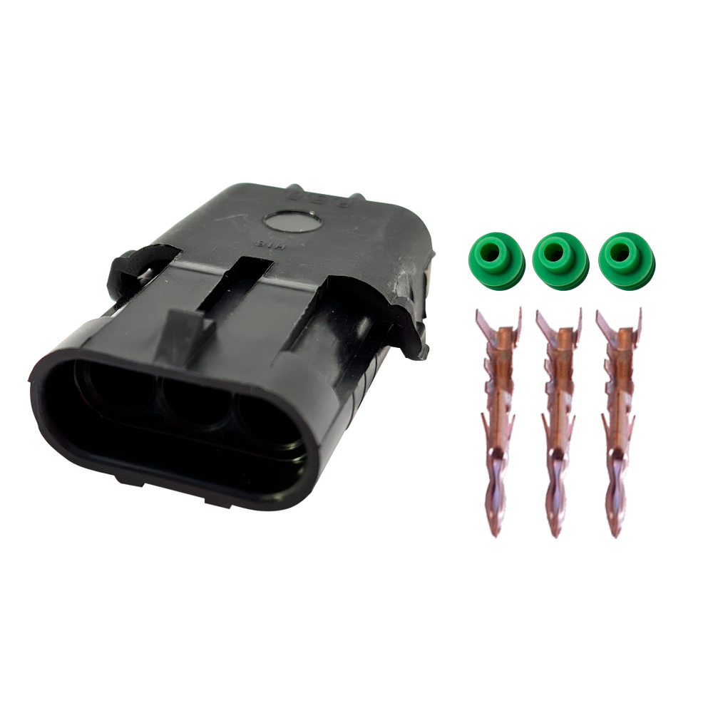 Kit Conector 03 Vias Fêmea (Delphi)