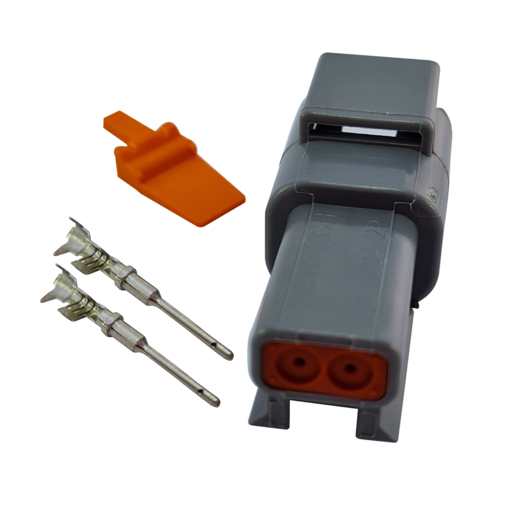 Kit Conector 02 Vias Fêmea DTM04-2P (Deut...