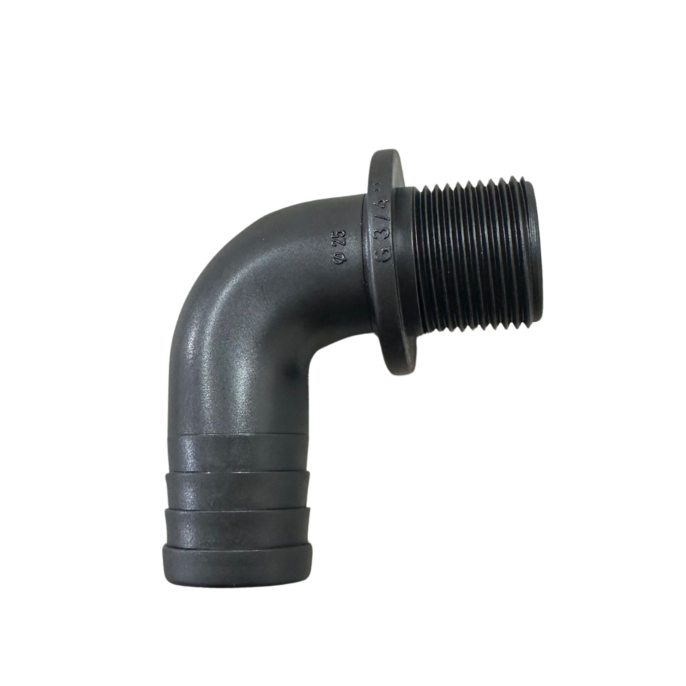 Espiga 90° 25MM Com Rosca Macho 3/4"